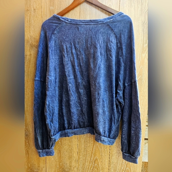 We The Free Slate Blue Sweatshirt Free People - Picture 3 of 4